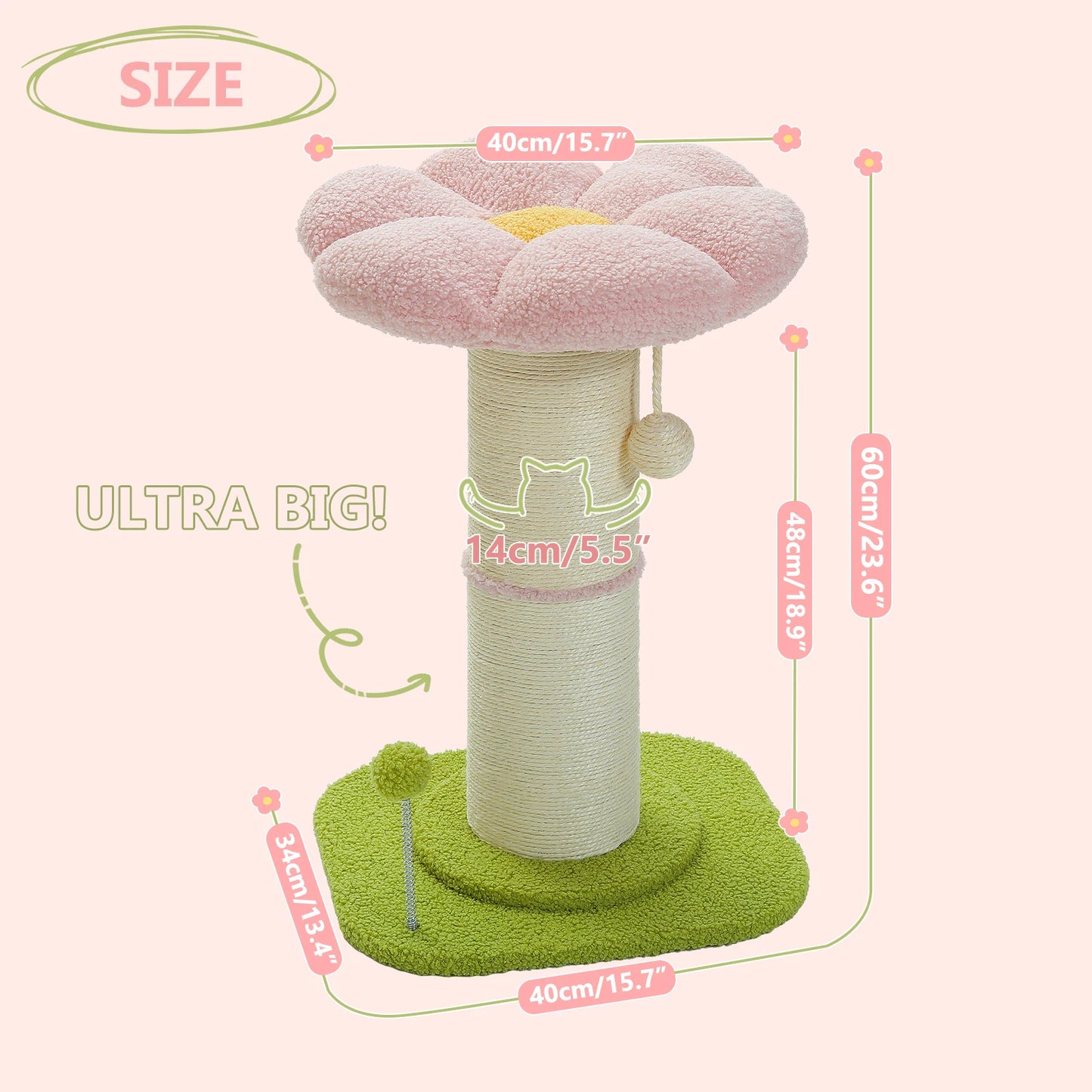 Flower-Shaped Scratcher