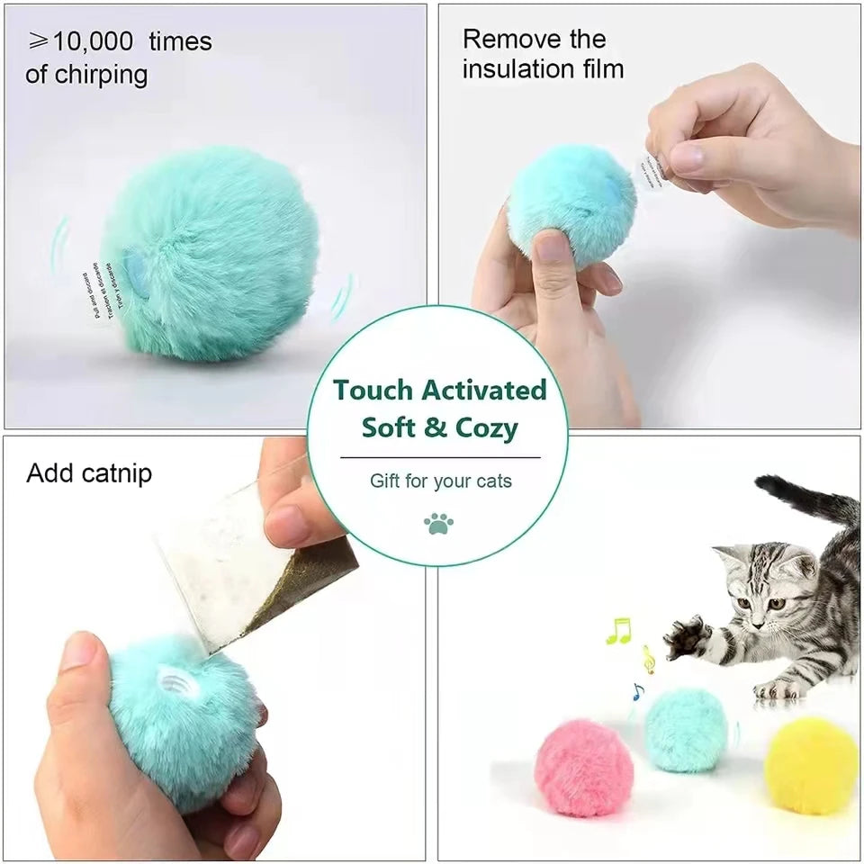 Touch-Activated Plush Ball